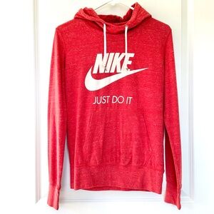 Nike Red Hooded Sweatshirt